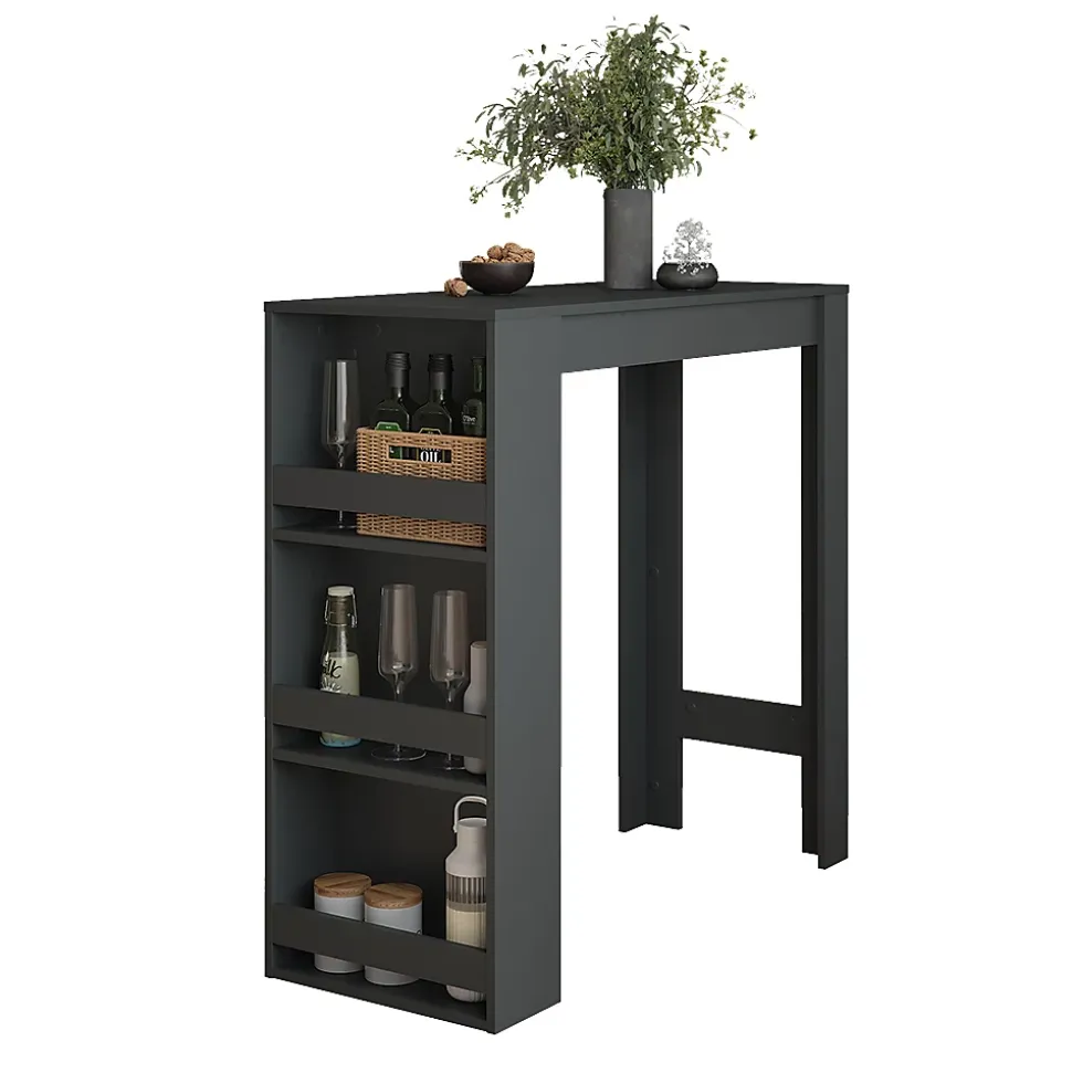 Vicco Table de bar Anthracite 45x110cm