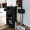 Vicco Table de bar Anthracite 57x80cm
