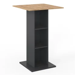 Vicco Table de bar Anthracite 70x70cm