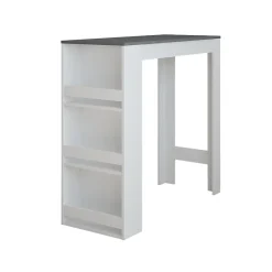 Vicco Table de bar Anthracite/blanc 45x110cm