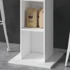 Vicco Table de bar Blanc 70x70cm