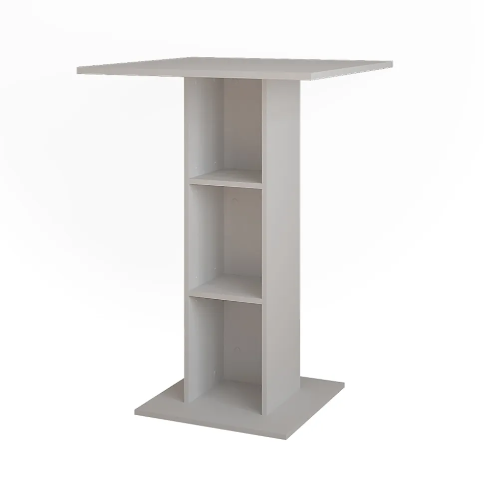 Vicco Table de bar Blanc 75x75cm