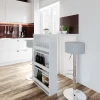 Vicco Table de bar Blanc 57x80cm