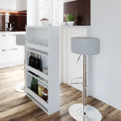 Vicco Table de bar Blanc 57x80cm