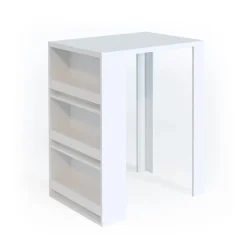 Vicco Table de bar Blanc 57x80cm