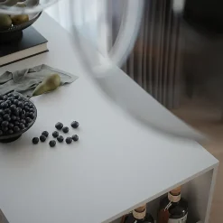 Vicco Table de bar Blanc 57x117cm