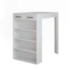 Vicco Table de bar Blanc 67x100cm
