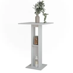 Vicco Table de bar Blanc 65x65cm