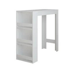 Vicco Table de bar Blanc 45x110cm