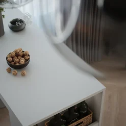 Vicco Table de bar Blanc 45x110cm