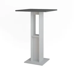 Vicco Table de bar blanc/anthracite 65x65cm Table de bar