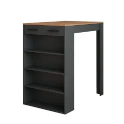 Vicco Table de bar Chêne doré/anthracite 67x100cm