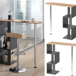 Vicco Table de bar Chêne de force doré 113x39.8cm