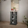 Vicco Table de bar Chêne doré/anthracite 65x65cm
