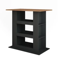 Vicco Table de bar Chêne doré/anthracite 110x65cm