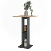 Vicco Table de bar Chêne doré/anthracite 65x65cm