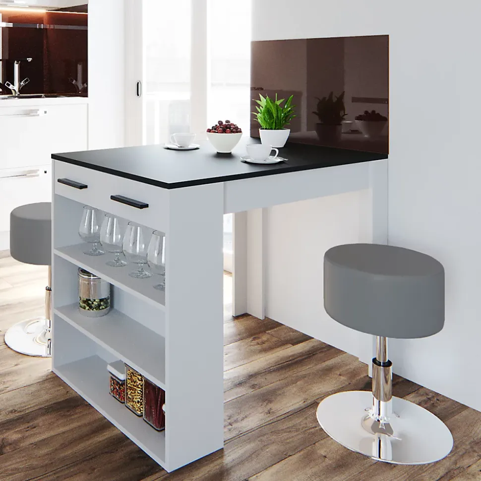 Vicco table de salle à manger Anthracite/blanc 67x100cm