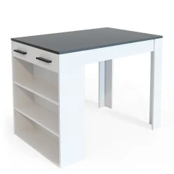 Vicco table de salle à manger Anthracite/blanc 67x100cm