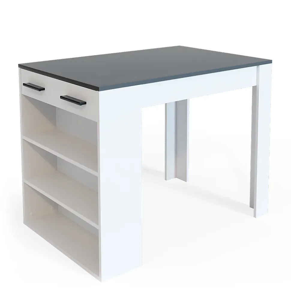 Vicco table de salle à manger Anthracite/blanc 67x100cm