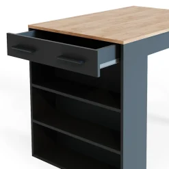 Vicco table de salle à manger Anthracite/chêne doré 67x100cm