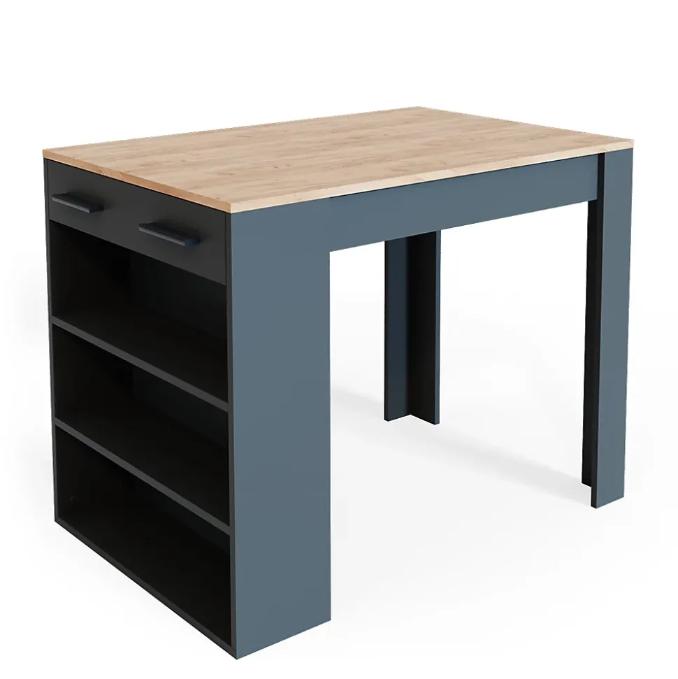 Vicco table de salle à manger Anthracite/chêne doré 67x100cm