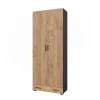 Vicco Étagère à dossiers Anthracite/chêne doré 80x201.2cm avec module de tiroir