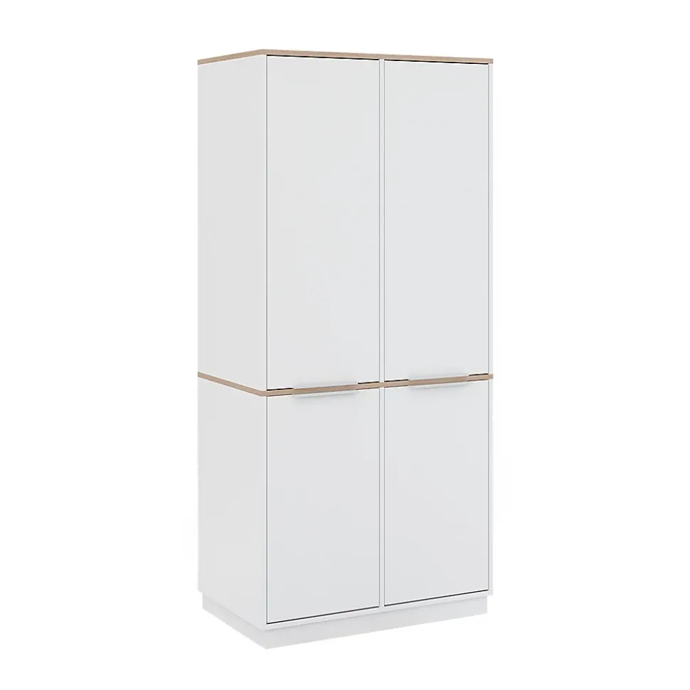 Vicco Étagère à dossiers Blanc 82x179cm avec 6 étagères