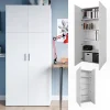 Vicco Étagère à dossiers Blanc 80x182.4cm