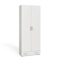 Vicco Étagère à dossiers Blanc 80x182.4cm avec tiroir
