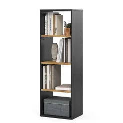 Vicco Étagère à livres Anthracite/chêne doré 40x120cm ,4 compartiments