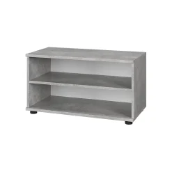 Vicco Étagère à livres Béton 70.8x38.9cm avec 2 compartiments