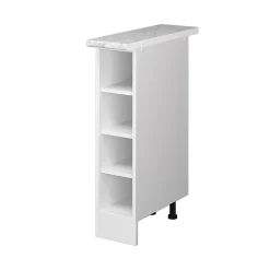 Vicco Étagère basse Blanc 20cm avec étagères ouvertes, avec PT