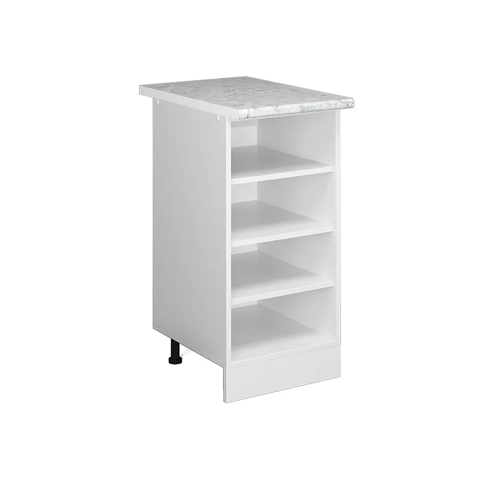 Vicco Étagère basse Blanc 40cm avec étagères ouvertes, avec PT