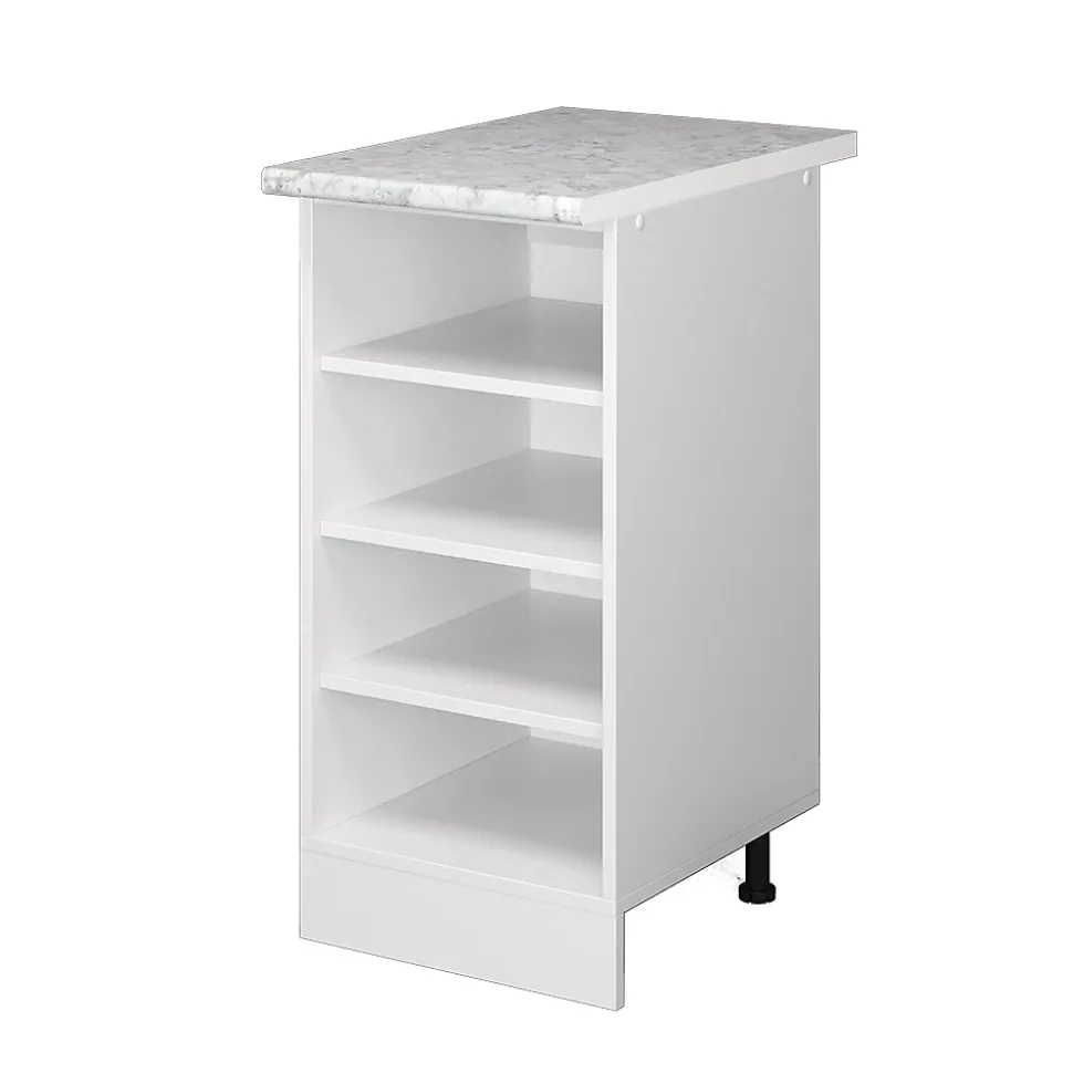 Vicco Étagère basse Blanc 40cm avec étagères ouvertes, avec PT