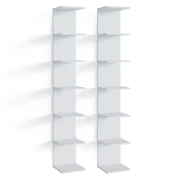 Vicco Étagère Blanc 28x190cm Lot de 2