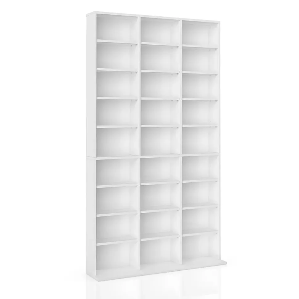 Vicco Étagère CD Blanc 102x178cm