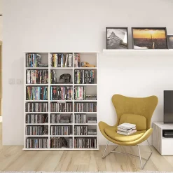 Vicco Étagère CD Blanc 105.4x136cm