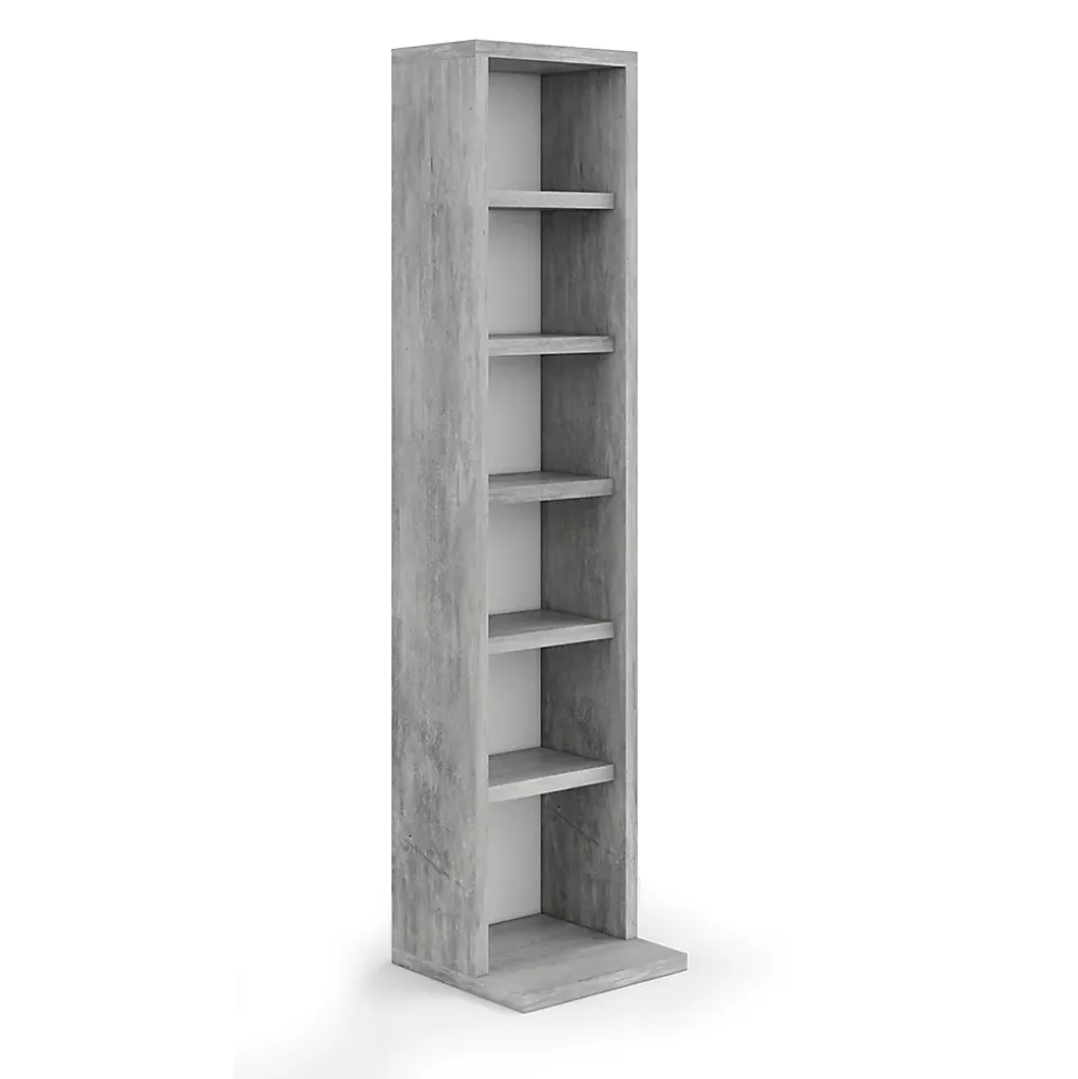 Vicco Étagère CD Béton 21x91.8cm