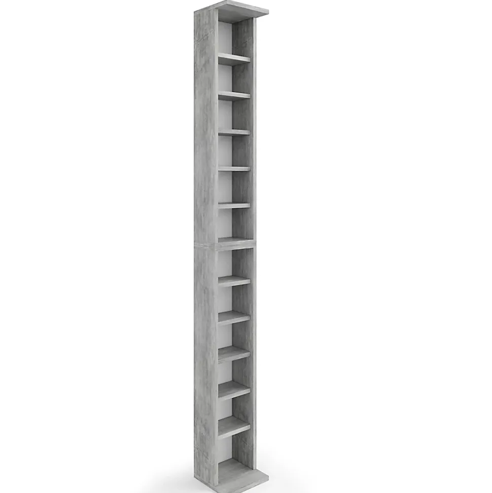 Vicco Étagère CD Béton 21x183.6cm Grandes dimensions