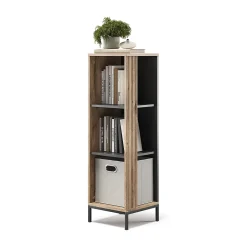 Vicco Étagère CD Chêne Viking 36x120cm avec 3 compartiments