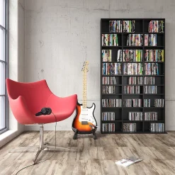 Vicco Étagère CD Noir 102x178cm