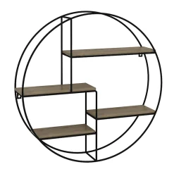 Vicco Étagère Chêne 55x55cm Rond
