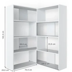 Vicco Étagère dangle Blanc 170x142.4cm