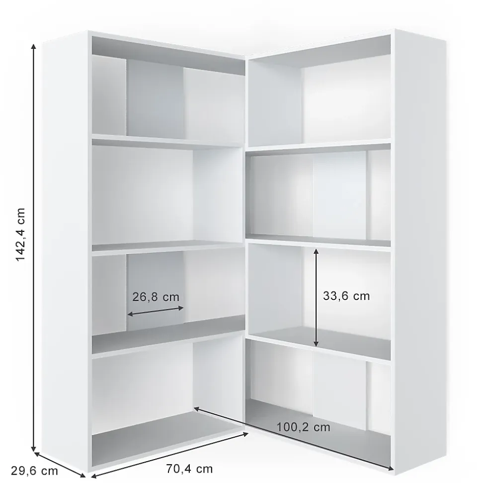 Vicco Étagère dangle Blanc 170x142.4cm