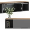 Vicco Étagère murale Anthracite/Sonoma 120x30cm