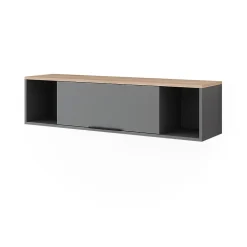 Vicco Étagère murale Anthracite/Sonoma 120x30cm