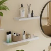Vicco Étagère murale Blanc 60x3cm Lot de 2