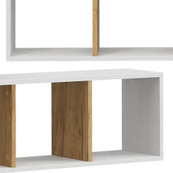 Vicco Étagère murale Chêne blanc/force de lor 90x30cm Lot de 2