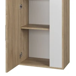 Vicco Étagère murale Sonoma/blanc 50.1x78.4cm avec 2 compartiments