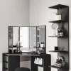 Vicco Étagère Noir 30x190cm ouvert